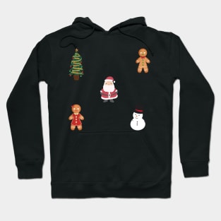 Cute Christmas Sticker Pack Hoodie